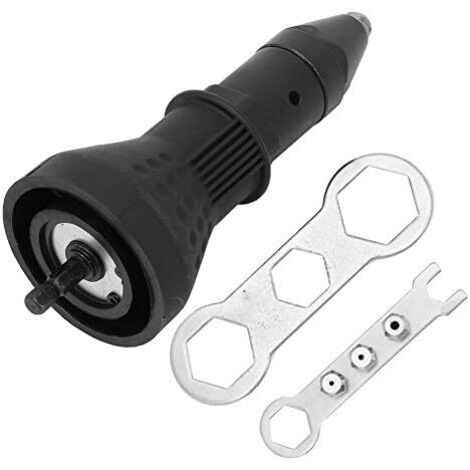 Adaptateur De Rivetage Pour Perceuse électrique - 4 Buses (2,4 à 4,8 Mm) - Pour Rivets Aveugles Et écrous - Couple >1,5 N.m