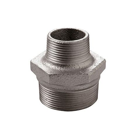 245 - Nipples - Nipplo riduzione 1"1/2 x 1" in ghisa zincata 24525075