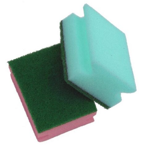 24CF SPUGNA ABRASIVA SALVADITA 3 PZ. col. Assortiti cm. 8,5x7x4 h