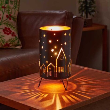 24cm Battery Operated Light up Christmas Night Sky Lantern with LEDs