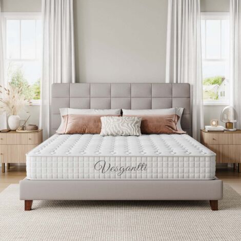 24cm Hybrid Matelas Ressorts Mémoire 7 Zones 140x190cm