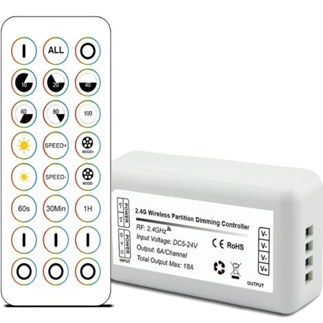 2.4G Touch-LED-Dimmer 3 Zonen [HLP-YS-RF2.4G-01]