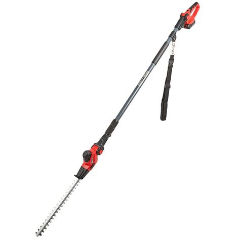 main image of "2.4m Telescopic Long Reach 20V Cordless Hedge Bush Trimmer inc Battery & Charger"