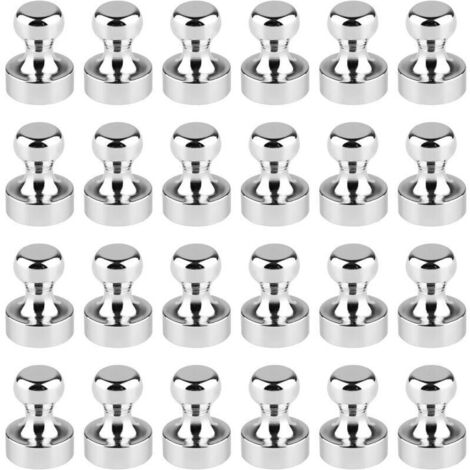 24pcs Aimants Puissants, Aimant Frigo, Aimant Neodyme, Magnet Frigo, Aimants Tableau Magnétique, Petit Aimant Puissant