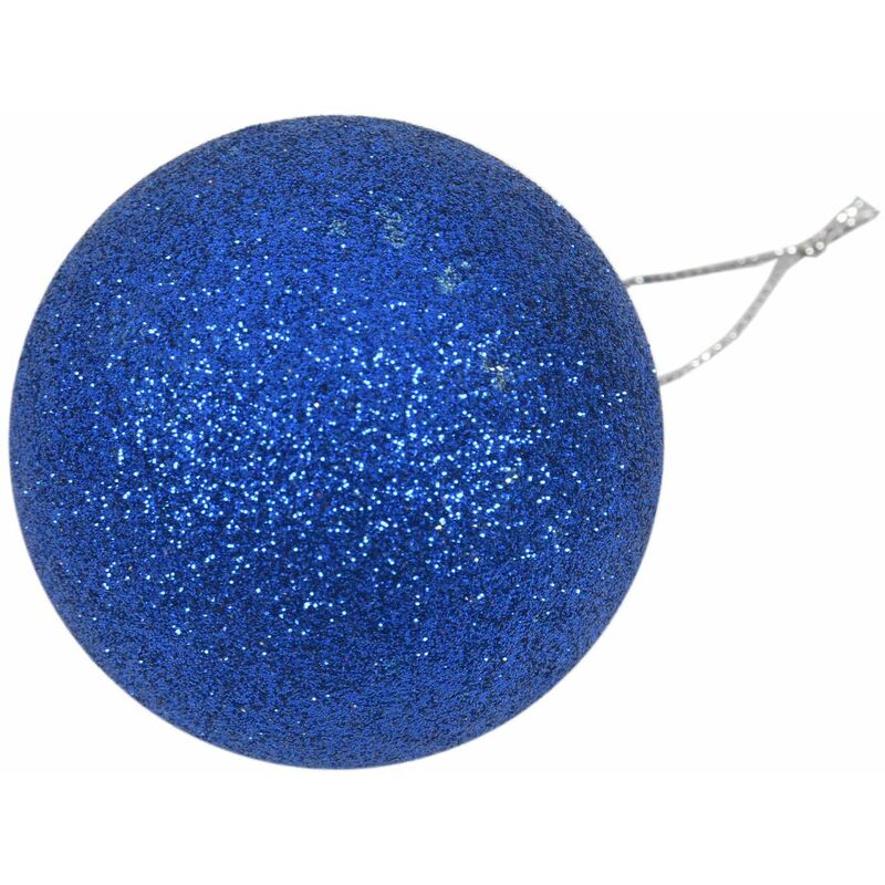 24pcs Boule du diametre de 6cm de decoration d'arbre de pour la decoration de pendant et an (bleu royal)