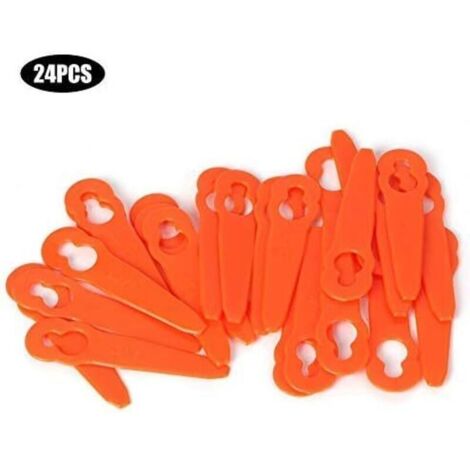 24pcs Lames de tête de Coupe en Plastique Lames de Rechange Remplacement pour Stihl Polycut 2-2