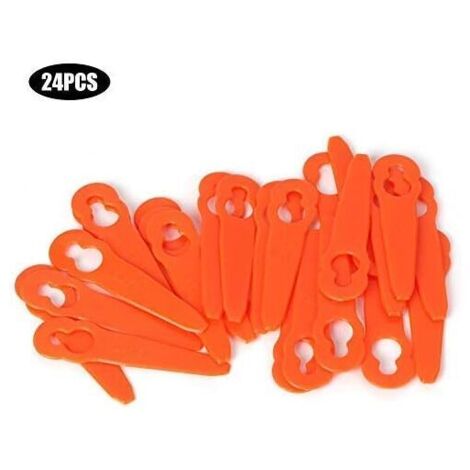24pcs Lames de tête de Coupe en Plastique Lames de Rechange Remplacement pour Stihl Polycut 2-2