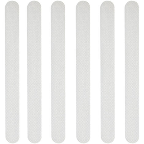 24pcs Non Slip Shower Stickers Bathroom Safety Strips Transparent Self Adhesive Anti Slip Strips Bath Shower Stickers (2 x 20cm)