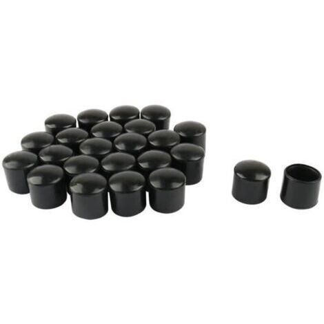 24Pcs Pied de chaise Embout Meuble Embout Tube Jambe Patin Capuchon Protection PVC Antidérapant 16mm