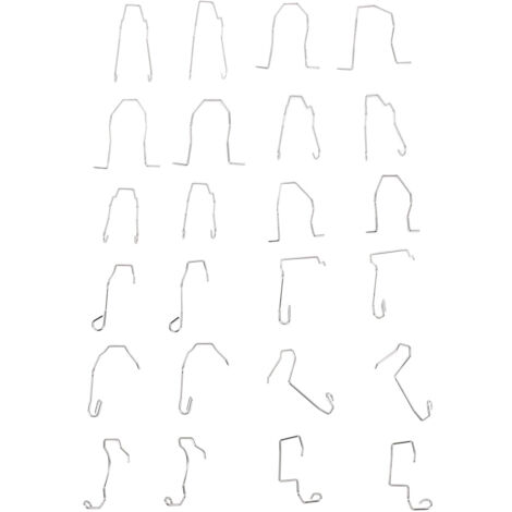 24Pcs Universal Auto Glühbirne Retainer Clips Edelstahl Rostfrei Scheinwerfer Halter Clips für H1 H3 H4 H7