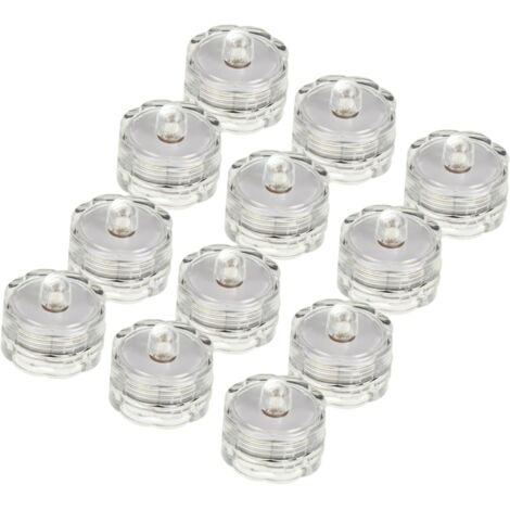 24pièces Bougies LED Étanches Forme De Fleur Lot de Lampes Électroniques