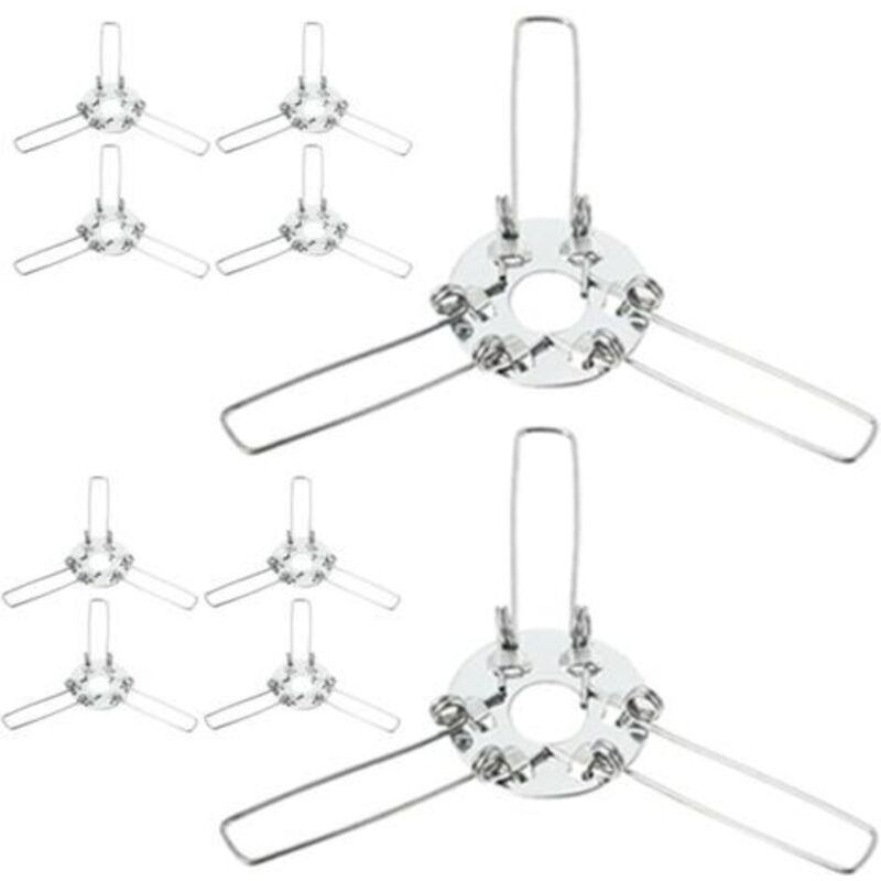 24Pièces Support de Fixation Abat Jour Kit Ressort pour Lampe Accessoires DIY pour Lampes de Bureau Chandeliers Plafonniers