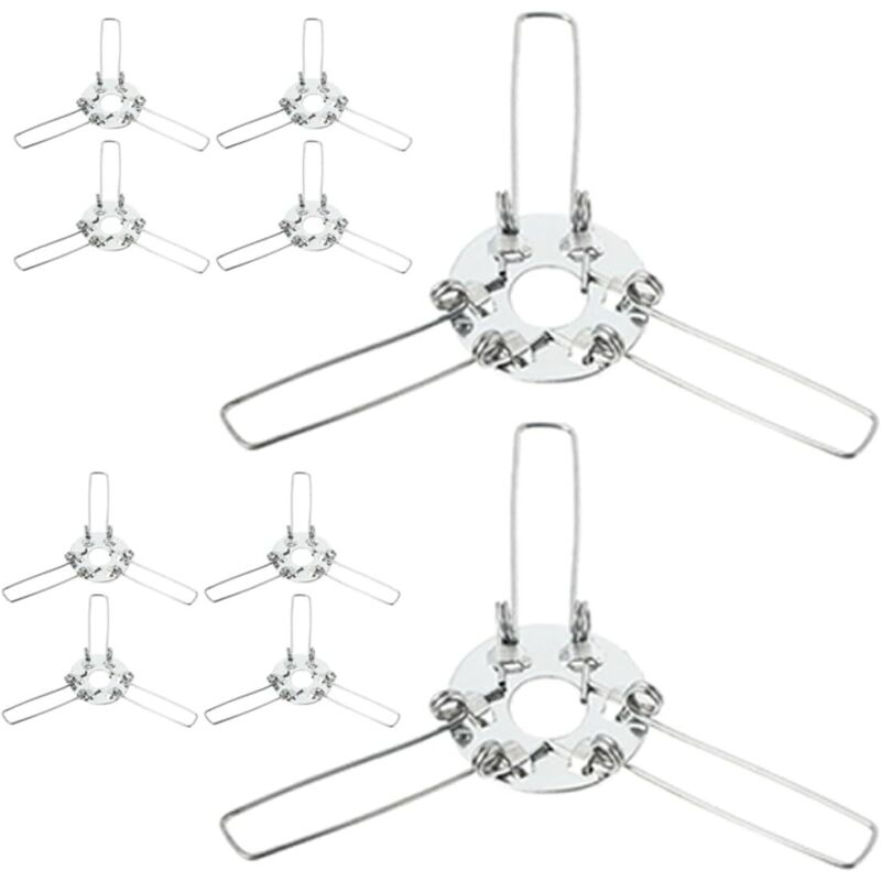 24Pièces Support de Fixation Abat Jour Kit Ressort pour Lampe Accessoires diy pour Lampes de Bureau Chandeliers Plafonniers