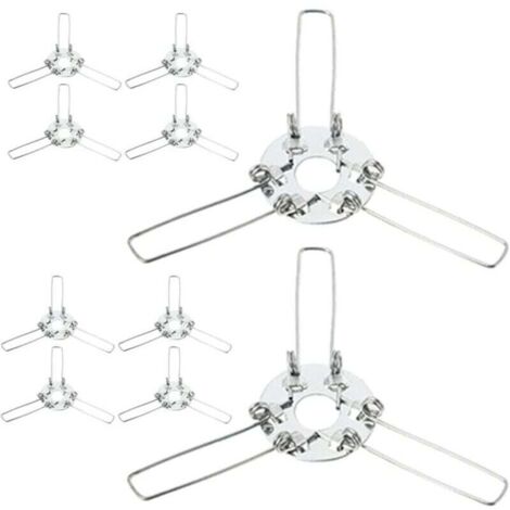 24Pièces Support de Fixation Abat Jour Kit Ressort pour Lampe Accessoires DIY pour Lampes de Bureau Chandeliers Plafonniers