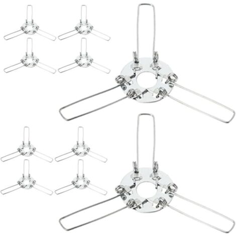 24Pièces Support de Fixation Abat Jour Kit Ressort pour Lampe Accessoires DIY pour Lampes de Bureau Chandeliers Plafonniers