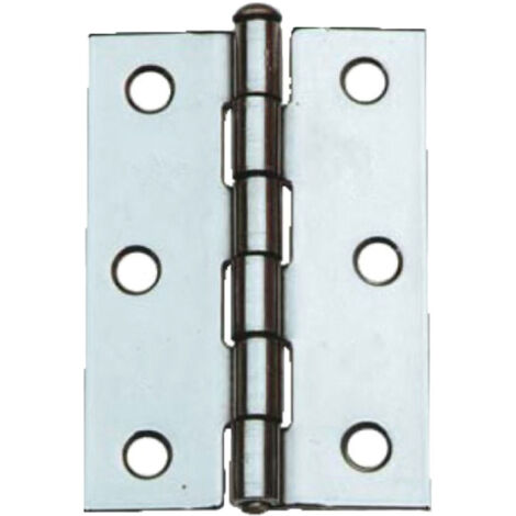24PZ CERNIERA IN ACCIAIO INOX ART.840IN mm 75 x 51
