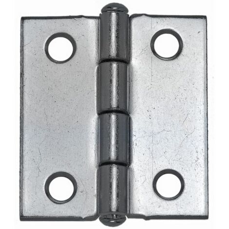 24PZ CERNIERA MEZZA LARGA PESANTE PERNO FISSO IN ACCIAIO ZINCATO mm. 50x40