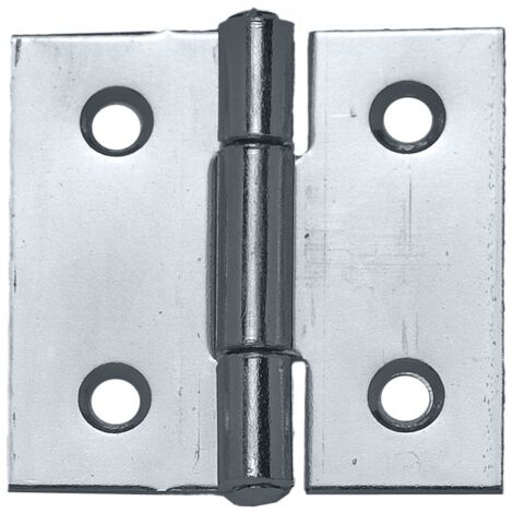 24PZ CERNIERA QUADRA PERNO FISSO IN ACCIAIO ZINCATO mm. 80x80