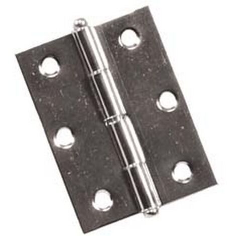 24PZ CERNIERE CON PERNO SFILABILE IN ACCIAIO NICHELATO - mm.50x40