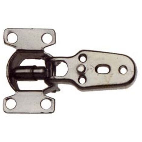 24PZ CERNIERE CON PIASTRINA E VITE REGOLABILI - collo piano foro ø mm.35