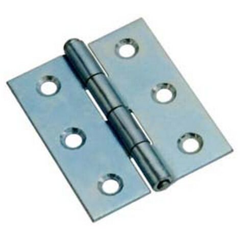 24PZ CERNIERE MEZZE LARGHE PESANTI PERNO SFILABILE ART.840 - 3" mm.75x51x1,6
