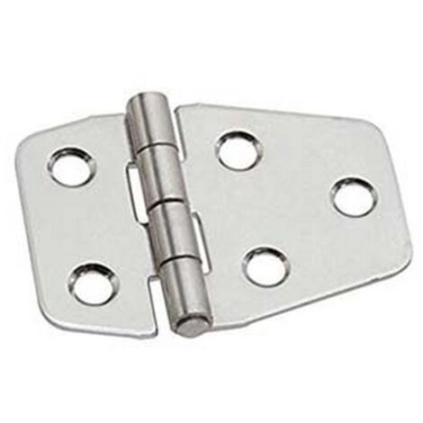 24PZ CERNIERE NAUTICA BISCOTTO ASIMMETRICHE ACCIAIO INOX ART.852