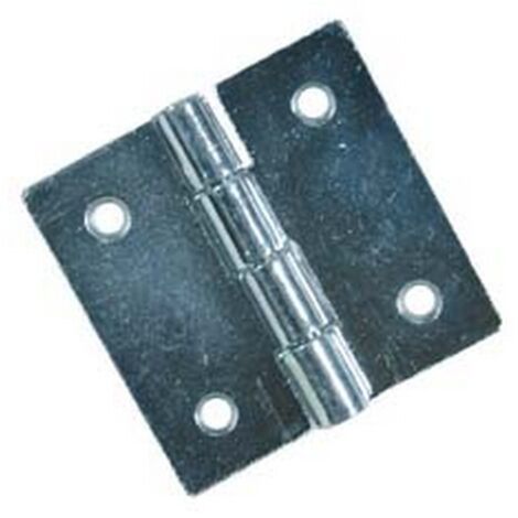 24PZ CERNIERE QUADRE PERNO FISSO ART.121 - mm.80x80x1,2