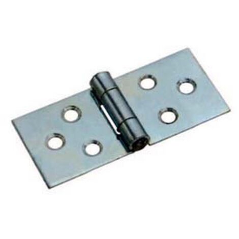 24PZ CERNIERE RETTANGOLARI PESANTI CON PERNO FISSO ART.126 - mm.26x52x1,4