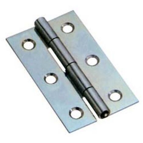 24PZ CERNIERE STRETTE PERNO FISSO ART.120 - mm.60x35x1,0