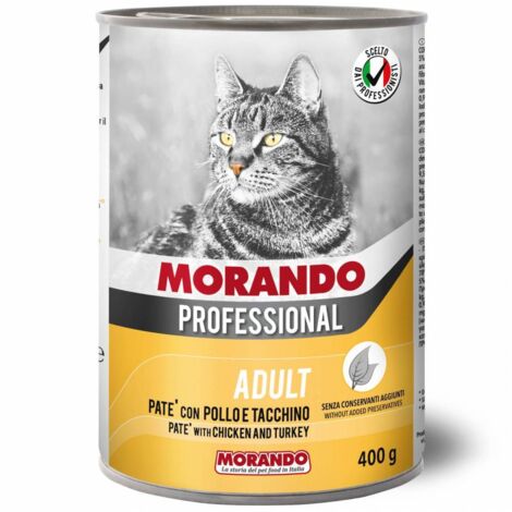 24PZ MORANDO GATTO LT. GR.400 PAT POLLO E TACCHINO