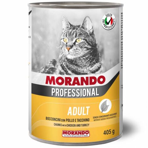 24PZ MORANDO GATTO LT. GR.405 BOCCONCINI POLLO E TACCHINO