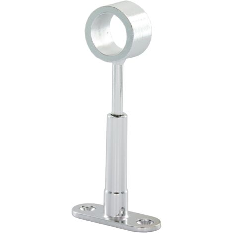 5PZ Reggitubo A Ghiera Fisso Cromato 18mm - Supporto Per Tubi Per Armadi - Foto 2