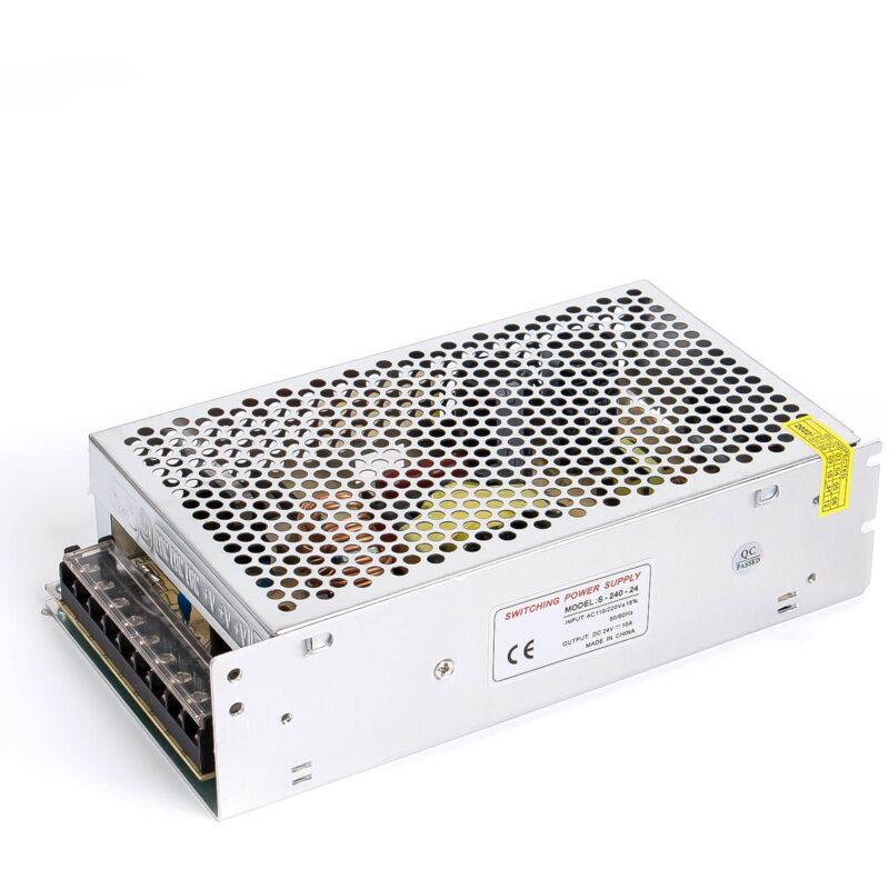 24V 10A 240W DC switching power supply AC 110V/220V to DC-24V power adapter, Transformer constant voltage, suitable for LED strip lights, cameras,