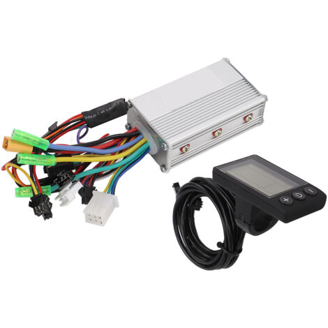 24V-48V 350W Bürstenloser Controller für Elektrofahrräder/Elektroroller - Set mit LCD-Bildschirm und 3 Sinuswellenmodi