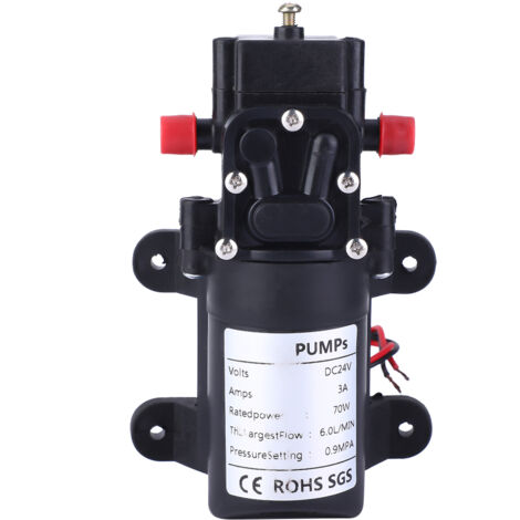24V 70W Doppelansaugmembran-Wasserpumpe