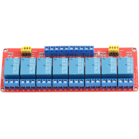 ❥❥24V 8-Kanal Optokoppler-Relaismodulplatine mit hoher und niedriger Triggerung: Stabile Leistung, leistungsstarker Treiber, fehlertolerante Stromversorgungsoptionen und