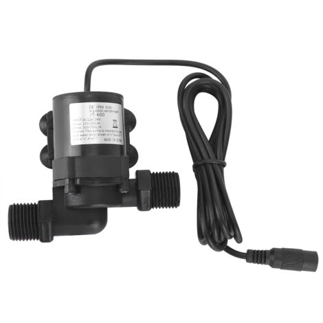 24V Multifunktionale bürstenlose Gleichstrom-Wasserpumpe JT-600D, Mini-Boosterpumpe mit G1/2-Anschluss