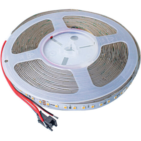 24V Striscia Led Dinamica IC WS2811 10 Metri 3000K 8W/M CRI 90 IP20 800 LM/M Passo 10mm Sequenziale Progressiva Graduale