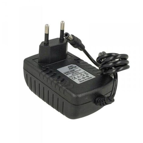 24V Trasformatore Alimentatore 24W 1A con Spina da Presa 220V a DC 24V Nero