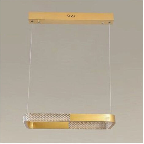 24w Led Sospension Range Oro Cristallal Avec Telecomando 32057