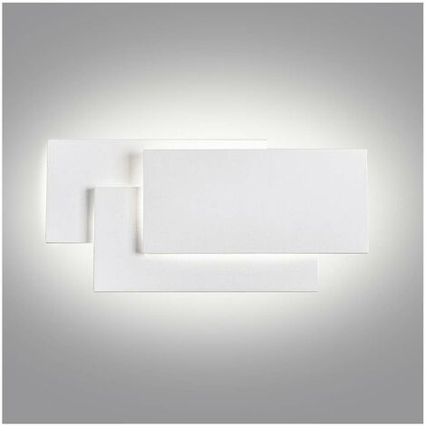 24W LED-Wandleuchten für den Innenbereich, Weiß, schlichtes Design, Wandleuchte für Flur, Treppe, Wohnzimmer, Schlafzimmer (kaltes Weiß)