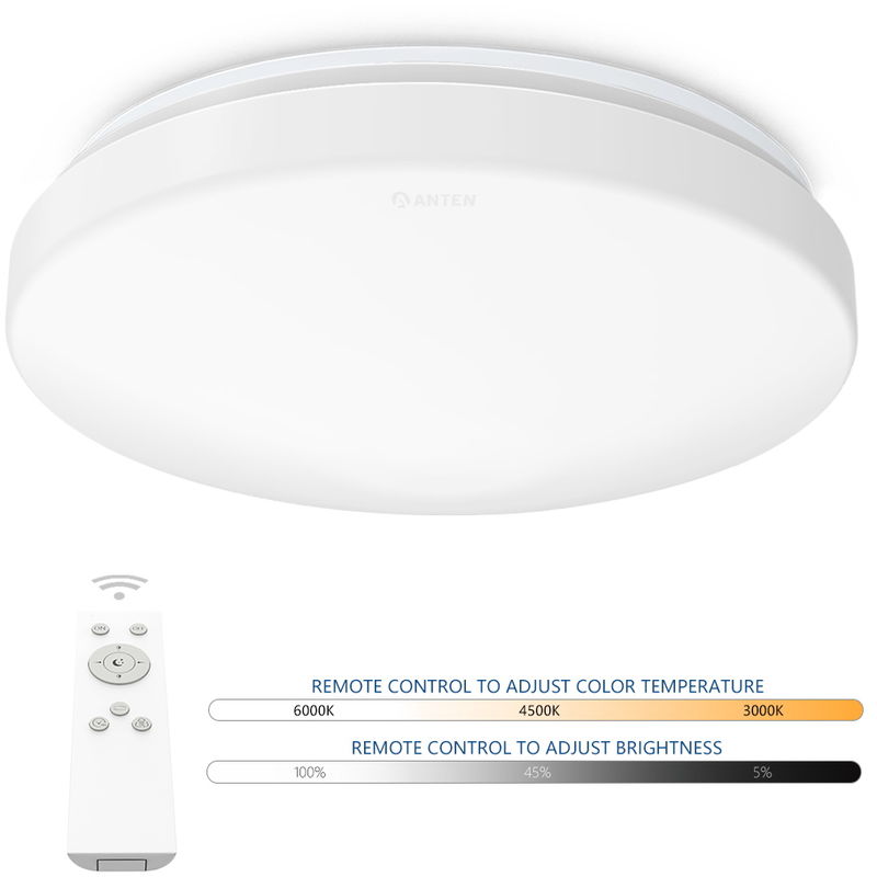 

24W Plafón LED de Techo Regulable en Intensidad y Cambio de Temperatura de Color con Control Remoto (Ø275 x 95 mm)