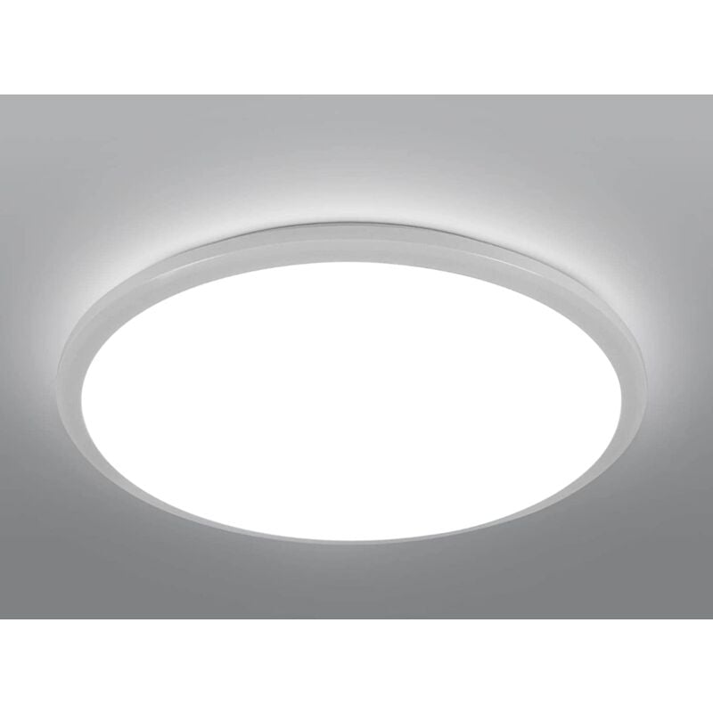 Plafonnier led Rond, Lampe de Plafond pour Salle de Bain , IP54 Imperméable 6500K Blanc Froid, Luminaire Plafonnier Moderne pour Salle de Bain