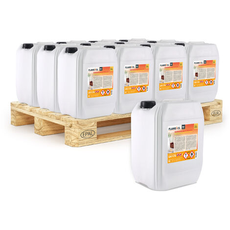 24x 20 L FLAMBIOL® Bioethanol 96,6% Premium für Ethanolkamin in Kanistern