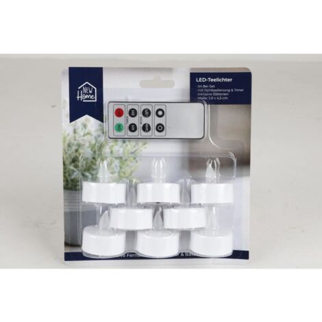 24x LED Teelichter 8er Set Fernbedienung Elektrische Kerzen Tisch Dekoration