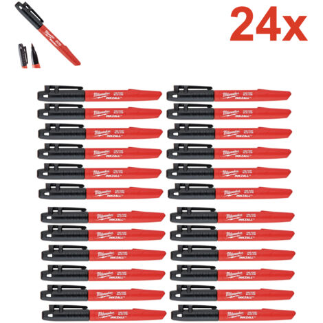 24x Milwaukee Permanentmarker mit feiner Spitze 1 mm 48223100