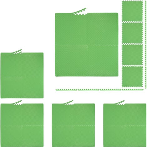 24Pcs Tappetino spesso protezione del pavimento, 60x60 cm tappetino  puzzle,Pavimenti da palestra per fitness, garage,Tappetini in morbida  schiuma EVA ad incastro, tappetino per esercizi antiscivolo : :  Sport e tempo libero