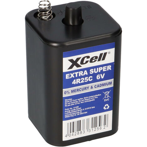 24x XCell 4R25 6V-Block Batterie SET - 6 Volt 9500 mAH