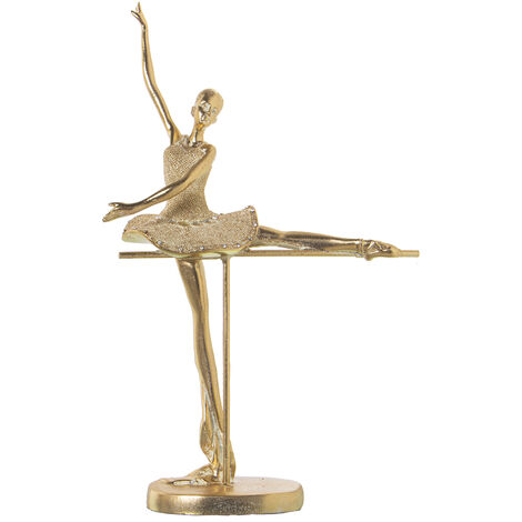 24x11x37cm Golden Tänzer Figur für alle Stile, um dem Haus eine Note zu verleihen, damit alle Stile eine Note verleihen können