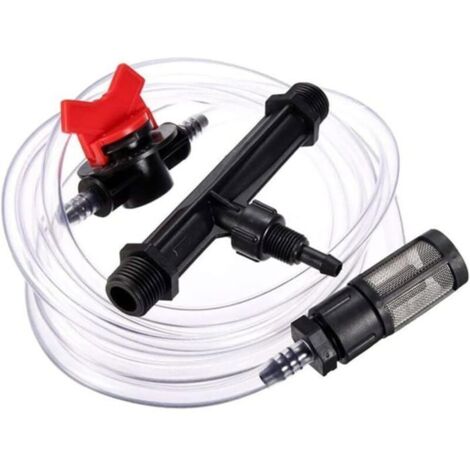 25Ø 3/4 "Kit d'injecteur d'engrais d'irrigation 3/4 de pouce avec filtre Venturi, débit d'engrais maximum de 9 à onglet.